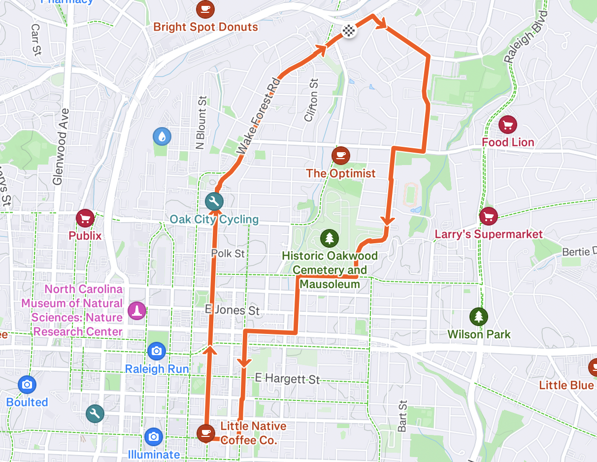 The Laboratory Run Club 5 mile Loop
