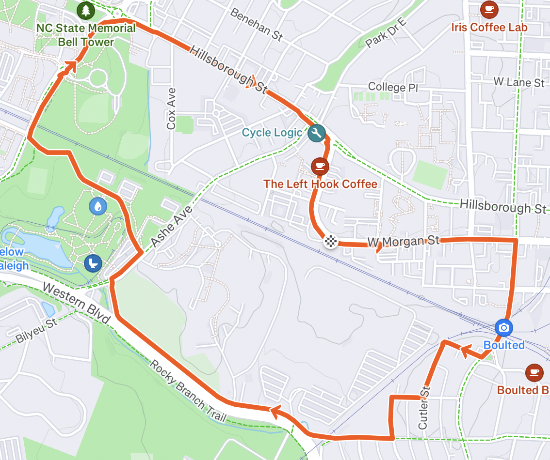 Morgan Street Run Club 3 Mile Loop